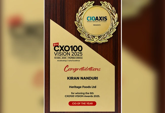 CXO100 Vision award